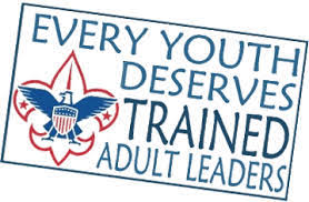 Blue Text: Every Youth Deserves Trained Adult Leaders